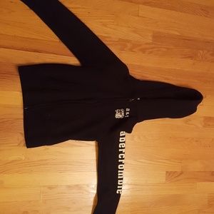 Black Abercrombie and Fitch hoodie youth m